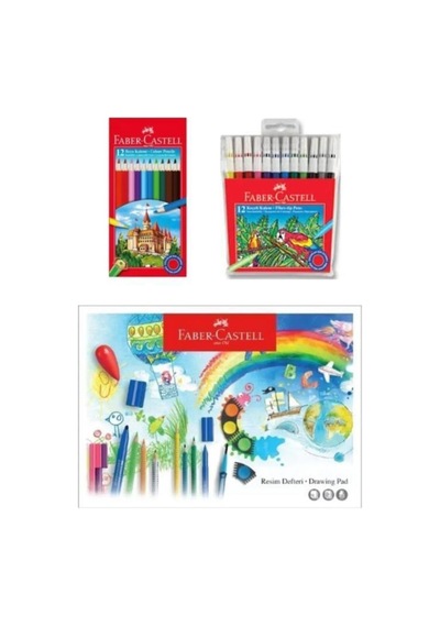 Faber Castell Faber-castell Okul Ögrenci Kirtasiye Boya Seti Ofisinn-049