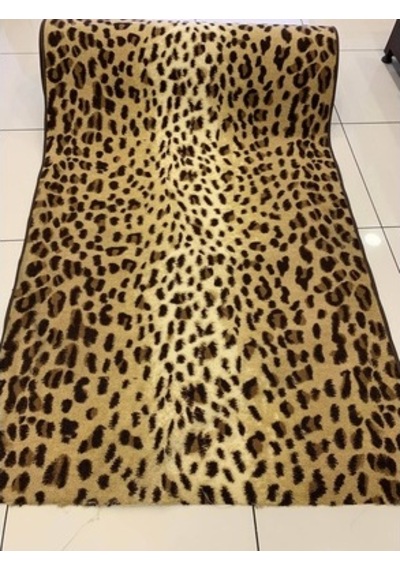 Confetti Kaymaz Leopar Desen Halı Kesme Bukle Yolluk En 1.20M