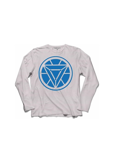 Arc Reactor Iron Man Demir Adam Uzun Kollu Tişört (518427905)