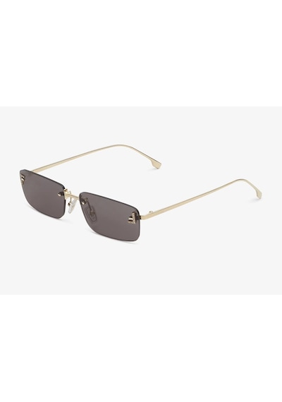 Fendi First Crystal Unisex Güneş Gözlüğü Altın