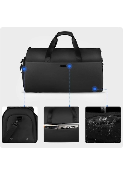 Mark Ryden Gentleman 50 Litre Çok Amaçlı Valiz Spor Çantası Mr8920 00 Siyah
