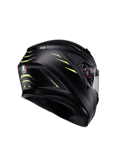Agv Kask/k3 Mplk Syth Matt Black/yellow Fluo Çok Renkli