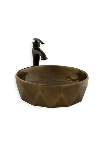 Eva Banyo Lena E-2110Br Tezgah Üstü Porselen Lavabo