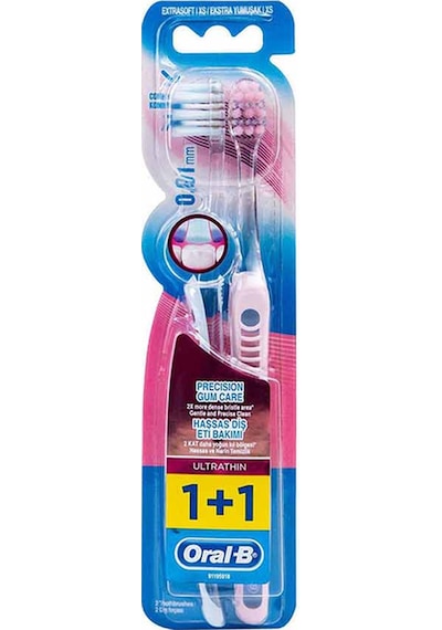 Oral-B Diş Fırçası UltraThin Kompakt Hassas Diş Eti Bakımı Ekstra Yumuşak 2'li Fırsat Paketi