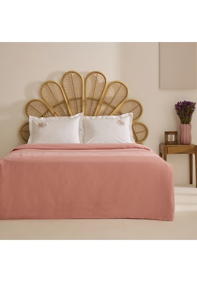 Karaca Home Arelis %100 Pamuk Çift Kişilik Pike Takımı Pembe