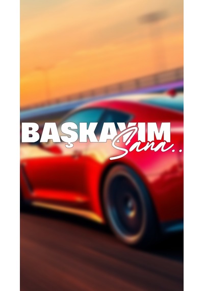 Başkayım Sana Yazı Jdm Araba Motosiklet Cam Etiket Sticker 19x4,5cm Beyaz Renk Beyaz