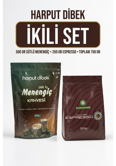 İkili Set 500 Gr Sütlü Toz Menengiç Kahvesi + 250 Gr Espresso Premium Blend Diğer