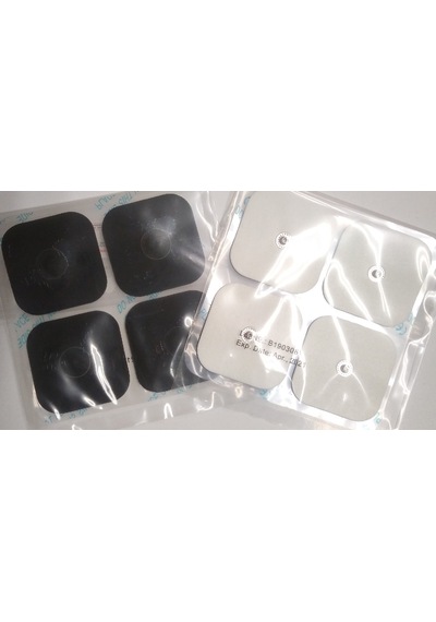 2 Pakette 8 Adet Çıtçıtlı Elektrot Pedi 5 x 5 Cm