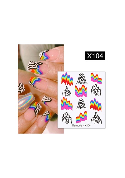 Su Transferli Nail Art Sticker X104 53013-4