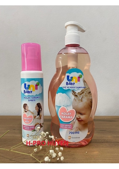 Uni Baby Kolay Tarama Seti, Şampuan Ve Saç Spreyi Diğer