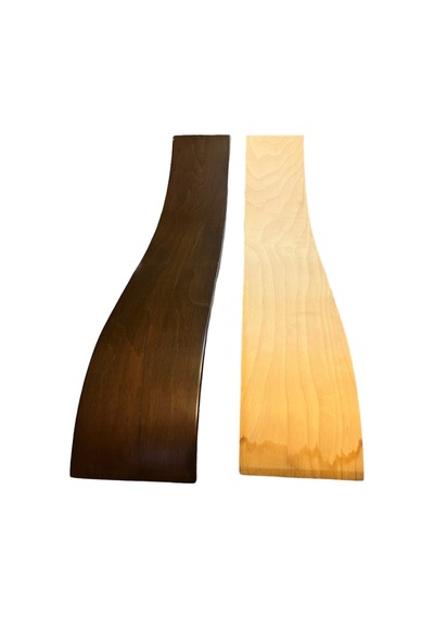 Kanepe Koltuk Salyangoz Kol Klapası Ceviz 13 Cm Mdf Ham