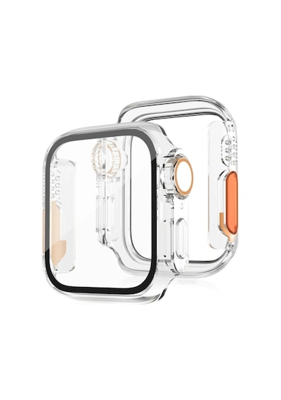 Apple Watch Uyumlu   40mm Watch 49mm Kasa Dönüştürücü Ve Ekran Koruyucu - Şeffaf