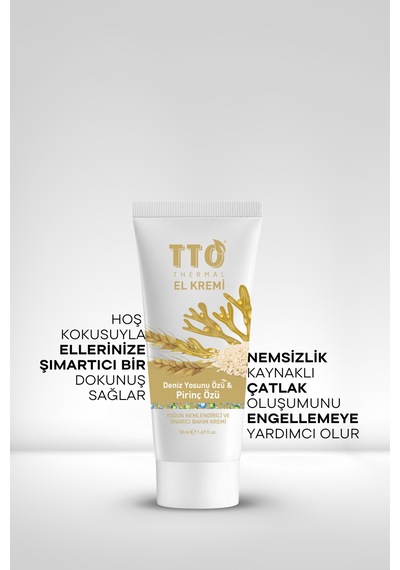 Tto Thermal El Kremi – Deniz Yosunu ve Pirinç Özlü Onarıcı El Bakımı 50 Ml