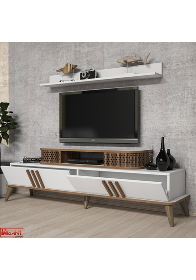 Eylül Tv Ünitesi Ve Orta Sehpa Takımı - Beyaz