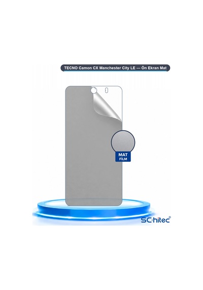 Schitec Tecno Camon Cx Manchester City Le Mat Hidrojel Ekran