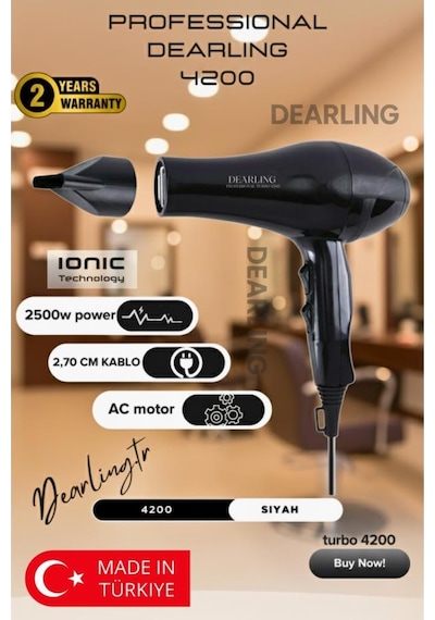 Dearling 4200 Ultra Profesyonel Saç Kurutma Makinesi