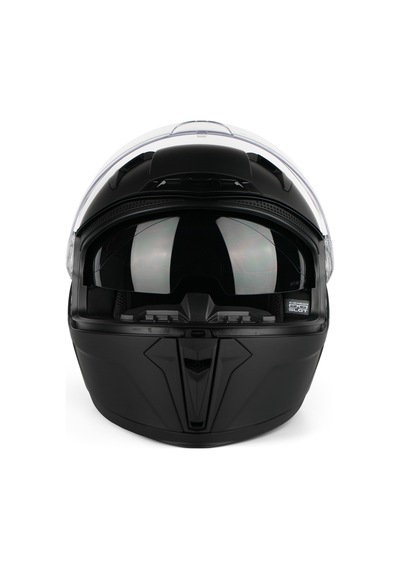 Caspiano Homer Full-face Led Işıklı Matt Black Motosiklet Kaskı Ece-r 22.06 Sertifikalı Mat Siyah