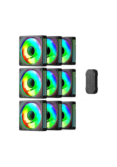 Gamepower Glacia 120 Infinity Argb 9 Lu Fan Seti + Hub Kit