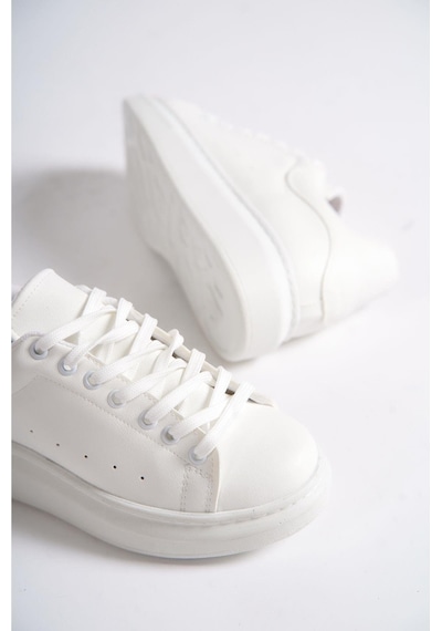 Mubiano Mbmkq200-bb Kadın Kalın Taban Beyaz/beyaz Sneaker & Spor Ayakkabı Beyaz/beyaz