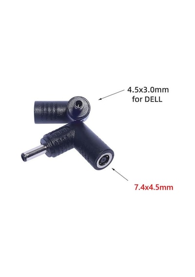 Dell 7.4 5.0mm To 4.5 3.0mm Dc To Dc Connector Adaptör Kablo Ucu Çevirici - 150w Ve Üzeri İçin Uyumludur
