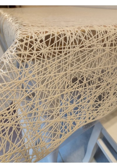 Krem Ithal Pvc Muşamba - Desenli Silinebilir Masa Örtüsü Dgr 13 Krem