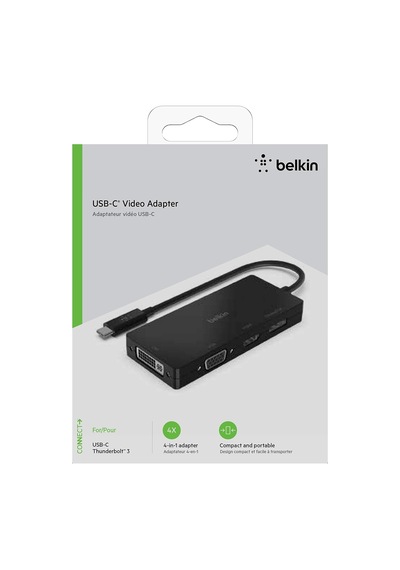 Belkin Multiport Usb-c Adaptörü Vga, Dvi, 4k Hdmi, 4k Displaypor