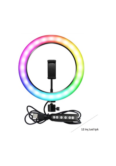 Rgb Led Mj30 Ringlight 12 İnç Led Işık - Çeşitli Renk -