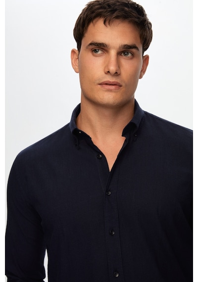 D'S Damat Ds Damat Slim Fit Lacivert Düğmeli Yaka %100 Pamuk Yazlık Flamlı Keten Görünümlü Gömlek 6HC02ORT63265 Lacivert D'S Damat Ds Damat Slim Fit Lacivert Düğmeli Yaka %100 Pamuk Yazlık Flamlı Keten Görünümlü Gömlek 6HC02ORT63265 Lacivert
