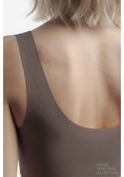 Cottonill Seamless Bra - Virela Vizon Lazer Kesim Önden Düğmeli Büyük Beden Kadın Sütyen