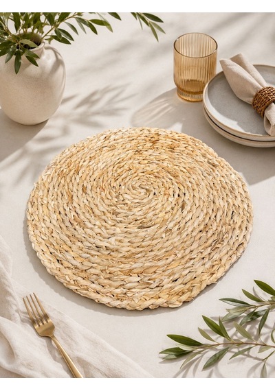 Bambu 2'li 38cm Amerikan Hasır Servis-6060 Kahverengi