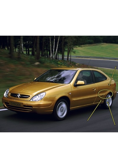 8665y6 Arka Camurluk Yazısı " Cıtroen Sport" Xsara Coupe 2li