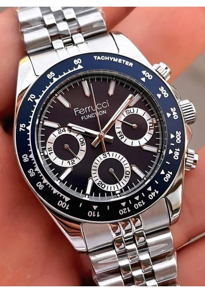 Ferrucci Fcf 1025 03648m.02 Fonksiyonlu Erkek Kol Saati Metalik Gri