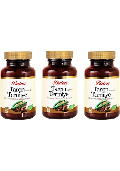 Balen Tarçın-Termiye 375 Mg 60 Kapsül 3 Adet