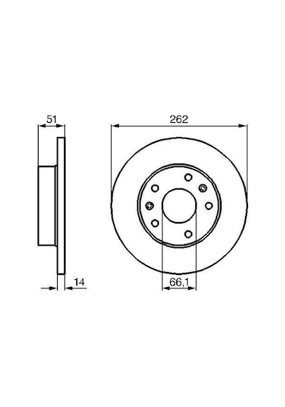 Land Rover Freelander 1.8 1997-2006 Bosch Ön Disk 2 Adet N11.1925