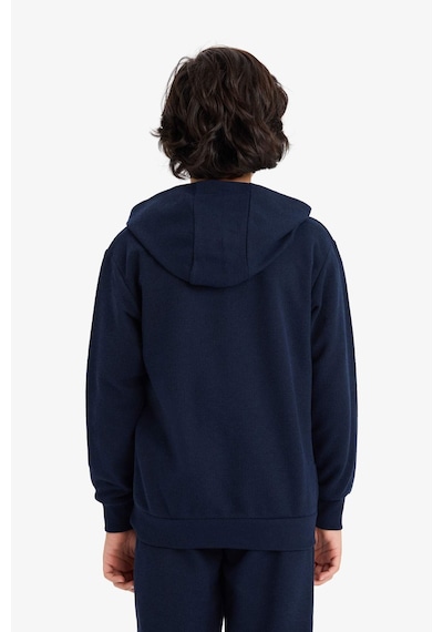 Defacto Erkek Çocuk Kapüşonlu Pike Fermuarlı Sweatshirt B6503a826spnv135 Lacivert-nv135