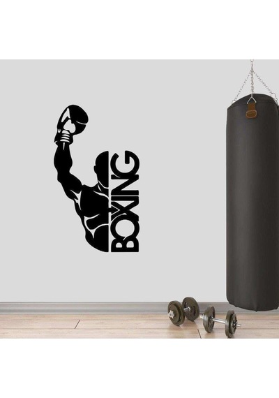 Şampiyon Boksör Sticker 30 X 54 Cm