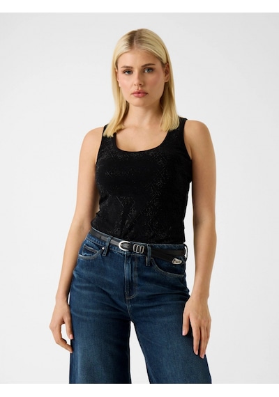 Guess Kolsuz Tamamı 4g Logolu Kadın Siyah Bluız W6gp10k2932-jblk Siyah