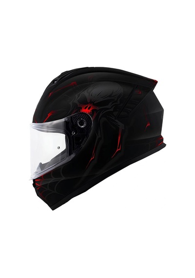 Gıvı 50.x Arachno Kask Mat Sıyah Kırmızı