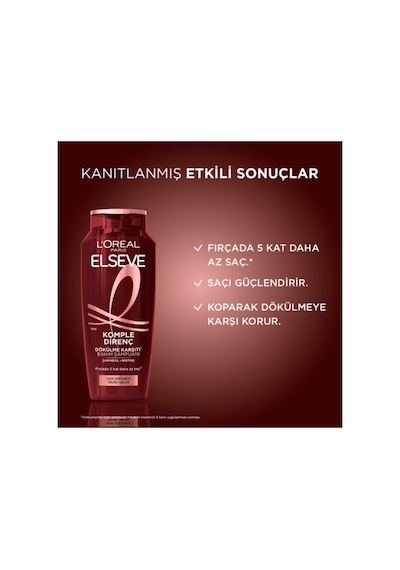 Elseve Şampuan 300 Ml Komple Direnç Dökülme Karşıtı
