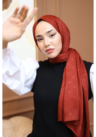 Silk Home Deluxe Şal 40003-12 Kiremit