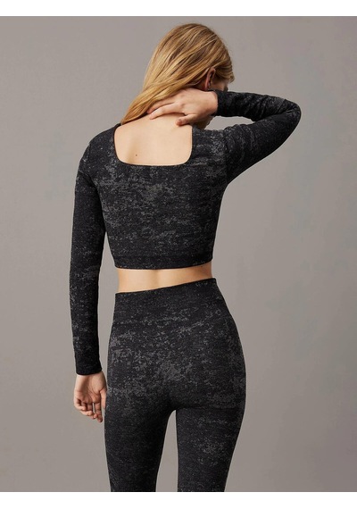 Calvin Klein Wo - L/s T-shırt, Bae Siyah Kadın T-shirt