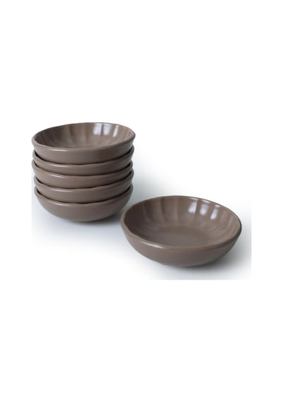 Keramika Mat Toprak Taupe Sirius Çerezlik/sosluk 12 Cm 6 Adet 977 Genel