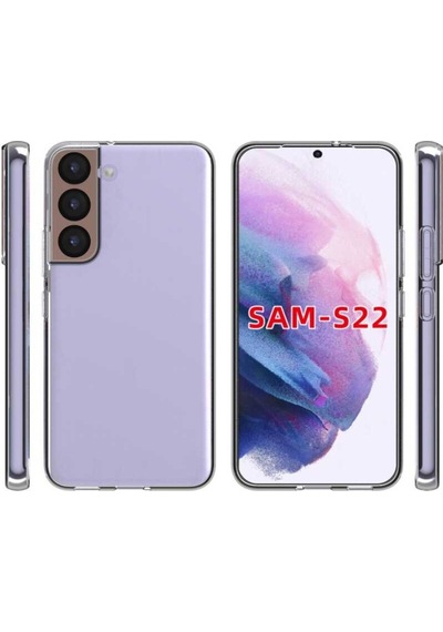 Galaxy S22 Kılıf Zore Şeffaf Ince Ve Esnek Süper Silikon Kılıf Renksiz