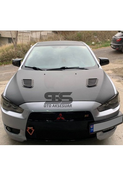 Mitsubishi Lancer 2008-2013 Uyumlu Batman Yarasa Ayna Kapağı Piano Black Abs Plastik Sts Oto Aksesuar