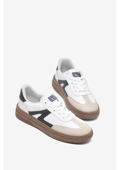 Tonny Black Rahat Kalıp Kauçuk Taban Bağcıklı Sneaker Kadın Beyaz Füme Sneaker Tbtyldz005 Beyaz - Füme
