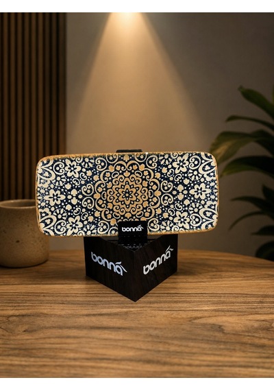 2 Li Uzun Servis Tabağı / Dikdörtgen Sunum Tabağı / Meze Tabağı 34x16 Cm Bonna Alhambra Moove Platte