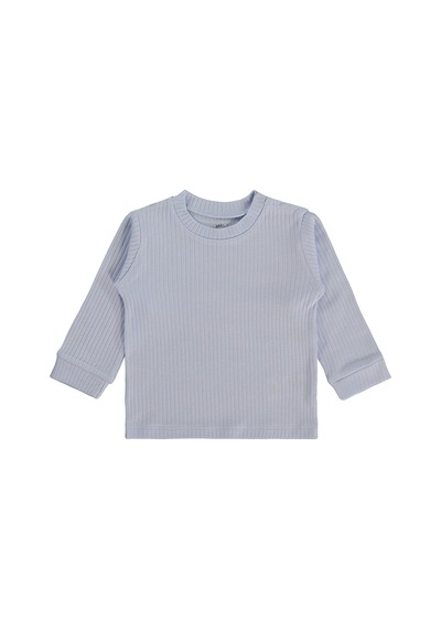 Minidamla Basic 3'lü Set 6-18 Ay Sweatshirt - Mavi