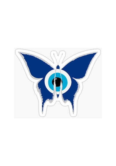 İlginç Nazar Boncuğu Sticker Duvar  Araba Yapıştırma Md5