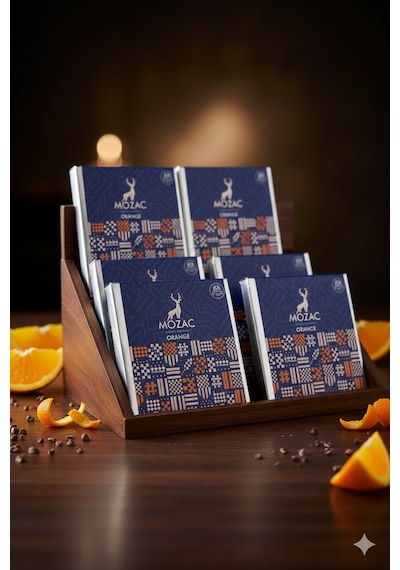 Mozac Premium: Portakallı Bitter Bolu Çikolatası 5'li Gurme Set