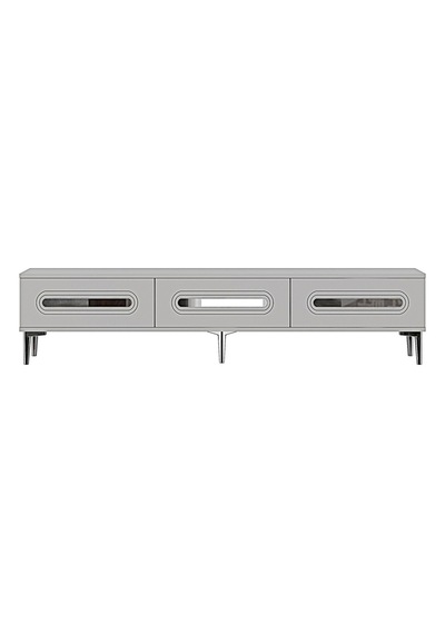 Tsa1806bs Rany Tv Sehpası Beyaz-sılver 180cm Beyaz - Gümüş